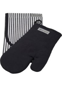 Ross Grillhandschuhe »Exclusiv« inkl. Latzschürze, 100% Baumwolle in schwarz