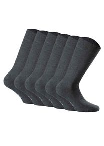 Rohner Socks Kurzsocken »Socken cotton II 6er Pack 6er Pack« in grau, Größe 39-42