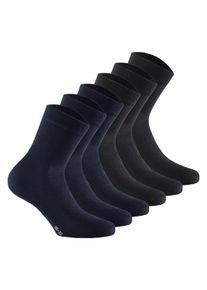 Rohner Socks Kurzsocken »Socken Basic Soft Touch 6er Pack« in schwarz, Größe 39-42