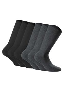 Rohner Socks Kurzsocken »Socken cotton II 6er Pack 6er Pack« in schwarz, Größe 43-46