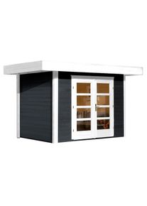 weka , Gartenhaus »Chill-Out Gr.2« , anthrazit-naturbelassen