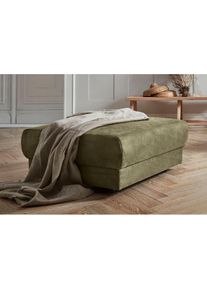 Home Affaire, Hocker &raquo;Hobro&laquo; in 3 Bezugsstoffen und vielen Farben, Design by Morten Georgsen, oliv, Luxus-Microfaser Lederoptik (100% Polyester);