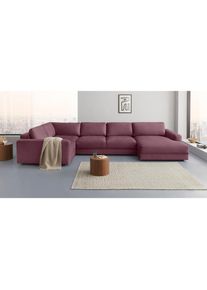 Home Affaire, Wohnlandschaft &raquo;Bloomfield, Mega Polsterprogramm, Breite 405cm, viel Platz, U-Form&laquo; mit extra tiefer Sitzfl&auml;che, wahlweise mit 