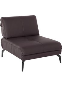 Home Affaire, Sessel &raquo;Stenlille&laquo; mit Sitztiefenverstellung und Kopfteilverstellung, braun, Struktur weich (100% Polyester);Struktur grob (100% 