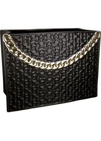 Gilde, Tischvase &raquo;Rom, Dekovase&laquo; Vase aus Keramik, in Handtaschenform, H&ouml;he ca. 20 cm, schwarz, Keramik, B/H/T: 25,5 cm x 20 cm x 13 cm, schwarz