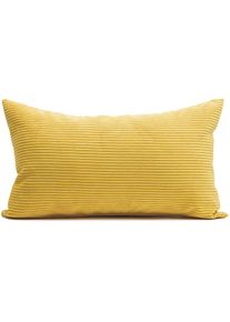 Gözze , Dekokissen »Capri Cord« , senf + unifarben , Obermaterial: 100% Polyester. Füllung: 100% Polyester , B/L: 30 cm x 50 cm