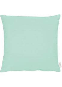 APELT , Dekokissen »4362 Rips Uni« Wasser- und Schmutzabweisend , türkis + unifarben , Obermaterial: 60% Polyester, 40% Baumwolle , B/L: 51 cm x 51 cm