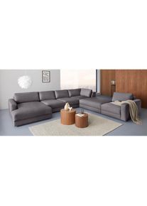 Home Affaire, Wohnlandschaft &raquo;Bloomfield, Mega Polsterprogramm, Breite 405cm, viel Platz, U-Form&laquo; mit extra tiefer Sitzfl&auml;che, wahlweise mit 