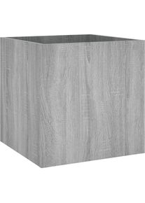 vidaXL, Blumentopf, Pflanzgef&auml;ss Altholz-Optik 40x40x40 cm Holzwerkstoff (40 cm)