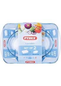 pyrex Piatti da Forno in Vetro Borosilicato Essentials, Auflaufform, Transparent