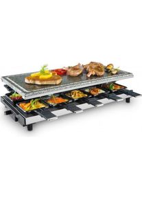 Fritel Steengrill met 10 raclette pannetjes - SG4195, Racletteofen, Schwarz