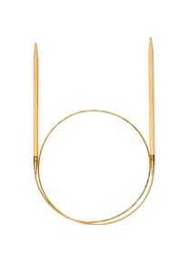 Addi Gustav Selter GmbH & Co. KG Rundstricknadel Bamboo, Bambus, Beige, St&auml;rke 8, Nadel, Braun