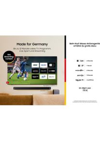 Samsung TV GU65U8099FUXZG (65", LED, 4K), TV, Schwarz