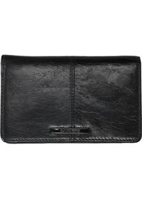 Claudio, Damen, Portemonnaie, Ferrici Old Leder Varianmonnee Schwarz, Schwarz
