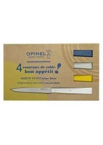 Opinel 002040 Bon Appetit Celeste Tafelmesser 4 tlg - Stahl, Besteck, Mehrfarbig