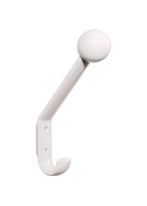 HEWI, Kleiderhaken + Wandgarderobe, Garderobenhaken 477.90.080 einfach Ausladung 116 mm Polyamid 99 reinweiss H&ouml;he 172 mm