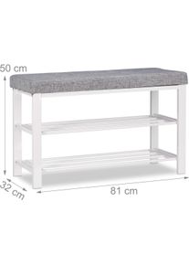 Relaxdays, Schuhschrank, Cal (81 x 32 x 50 cm)