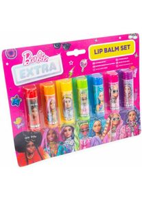 Barbie, Lippenstift + Lipgloss, Farbiger Lippenbalsam F&uuml;r Kinder 7 St&uuml;cke