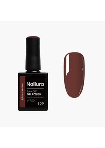 Nailura, Nagellack, - Gel Polish 129 - Ebony Brown - 10 ml (Ebony Brown, Gel-Effekt Nagellack)