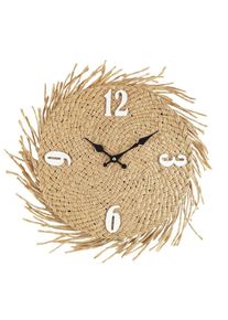 Rebecca Mobili Orologio Decorativo Da Appendere Paglia Mdf Country 45x45x4,5