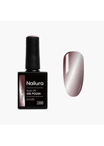Nailura, Nagellack, - Gel Polish 288 - Dark Taupe Gray - Metallic Shine (Dunkles Taupe Grau, Gel-Effekt Nagellack)