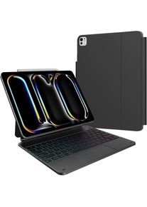 Bluebuilt Apple iPad Pro (2024) 13 inch Toetsenbord Hoes QWERTY Zwart (BBITKBC004), Tablet Tastatur, Schwarz