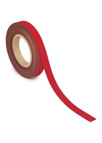 Maul, Magnet, Magnetband, 20 mm x 10 m, Dicke: 1 mm, rot (1 x)