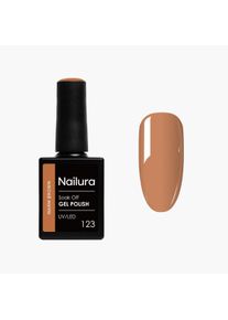 Nailura, Nagellack, - Gel Polish 123 - Warm Brown - 10 ml (Warm Brown, Gel-Effekt Nagellack)