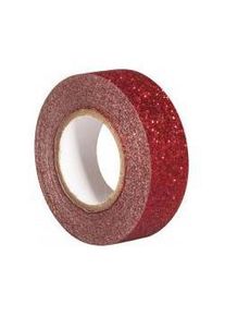 Rayher Glitter Tape, klassikrot, 5 m