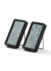 Tchibo - 2 digitális páratartalom- és hőmérő - fekete