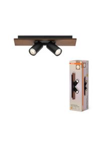 Spot Plafonnier Luminaires Osram LED Couleur bois, Noir, 2 lumières