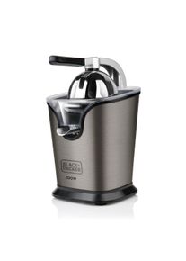 Black & Decker BLACK+DECKER BXCJ100E Exprimidor eléctrico de palanca de 100W con depósito de 0.25L, 2 conos, filtro regulador de pulpa