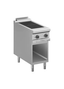 MBM Fourneau &eacute;lectrique inox - 2 plaques encastr&eacute;es - sur meuble ouvert - 90/40 cm - s&eacute;rie 98 | Professionnel | HoReCa | CHR