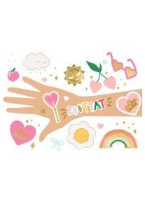 partydeco 14 tattoos girl power