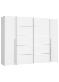 Mid.you Kleiderschrank , Wei&szlig; , Metall, Kunststoff , 10 F&auml;cher , 270x210x61 cm , Schlafzimmer, Kleiderschr&auml;nke, Dreht&uuml;renschr&auml;nke
