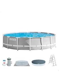 Piscina redonda Intex prisma frame 457x107 cm con depuradora