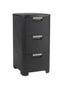 Curver, Regal, Style Drawer Dark Brown (38 x 33 x 60 cm)