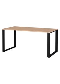 Tchibo - Schreibtisch »Oviedo« - 160x80x74cm - schwarz - Holz / Metall
