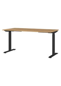 Tchibo - Elektrisch höhenverstellbarer Schreibtisch - 160x80x120cm - schwarz - Holz / Metall