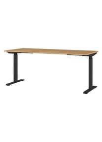 Tchibo - Elektrisch höhenverstellbarer Schreibtisch - 180x80x120cm - schwarz - Holz / Metall