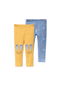 Tchibo - 2 Leggings - Mädchen - Gr. 110/116 - blau