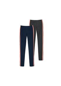 Tchibo - 2 Leggings - Mädchen - Gr. 158/164 - dunkelblau