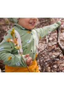 Tchibo - Fleecejacke mit Monsterprint - Unisex - Gr. 98/104 - gr&uuml;n/print