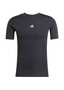 adidas, Herren, Sportshirt, Techfit Kurzarm-T-Shirt (XL), Schwarz, XL