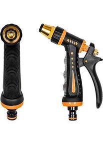 bradas, Gartenbrause, ECO-7205 Gartenbrause Messing-Metall Profi, schwarz, 10 x 2 x 10 cm