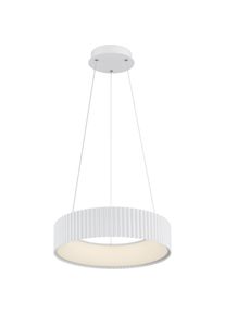 Globo, Pendelleuchte, Kemp LED Hängeleuchte 45W CCT Weiss Matt, Metall Memoryfunktion Ø46cm 15924W (5625 lm)