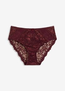 bonprix Femei Chilot maxi cu dantelă delicată, maro, 40/42