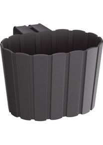 Prosperplast, Blumentopf, Flowerpot Boardee, Ø 19.4 x 21.2 cm, anthracite (21.20 cm)