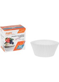 Nenurodyta MUFFIN MOLDS. PAPER. 50PCS, Backform, Weiss