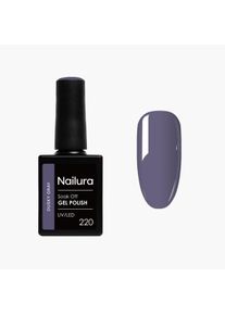 Nailura, Nagellack, - Gel Polish 220 - Dusky Gray - 10 ml (Dusky Gray, Gel-Effekt Nagellack)